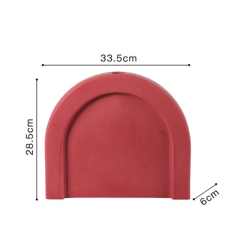 Artisanal Scandinavian Ceramic Vase with Vibrant Glaze Finish - immagine 2